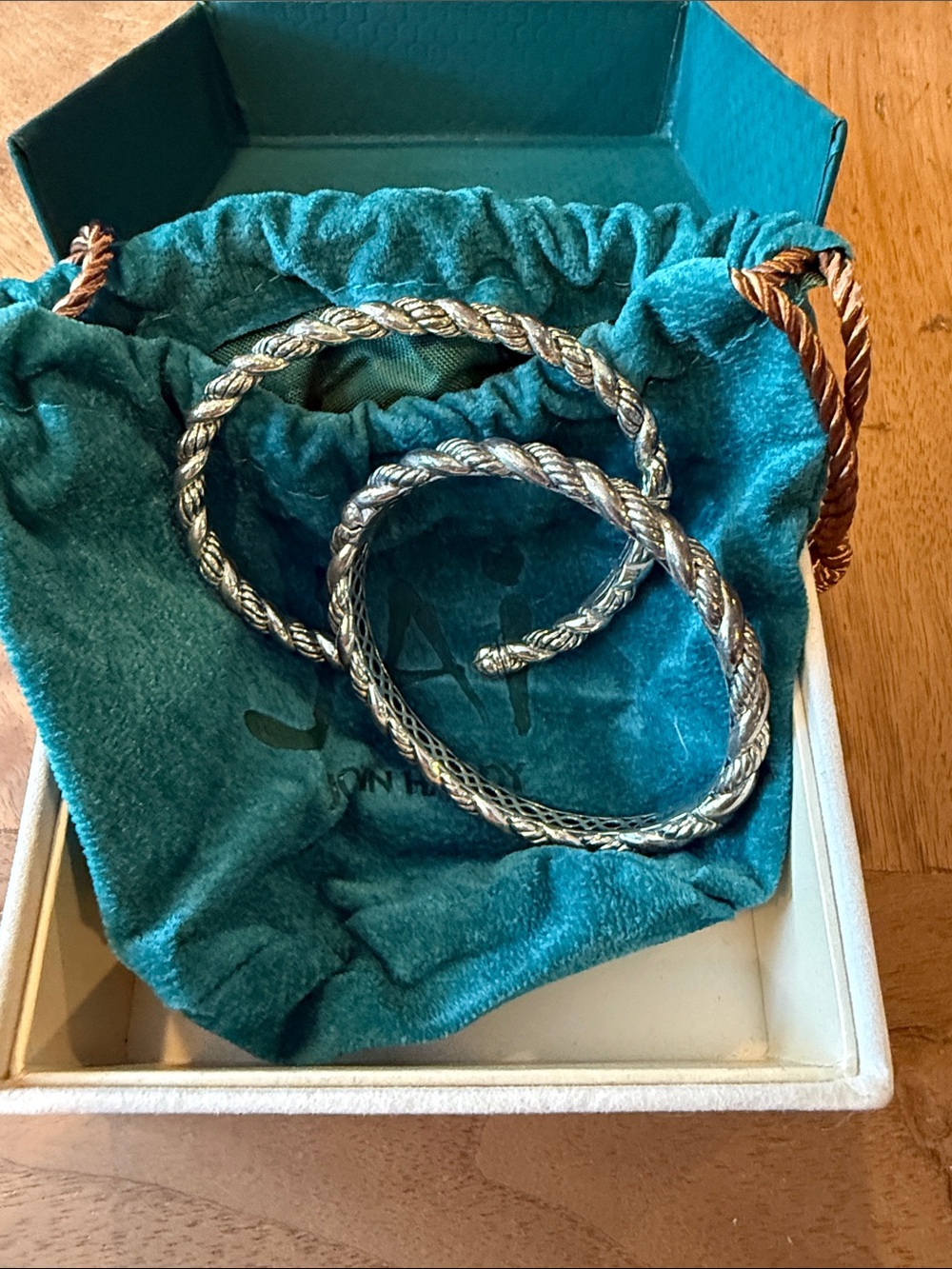 JAI John Hardy Silver Braided Cable Bracelets